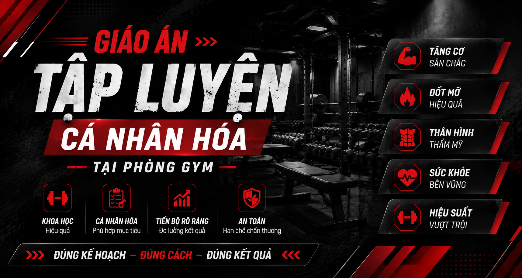 GIÁO ÁN TẬP LUYỆN CÁ NHÂN HÓA - TẠI PHÒNG GYM
