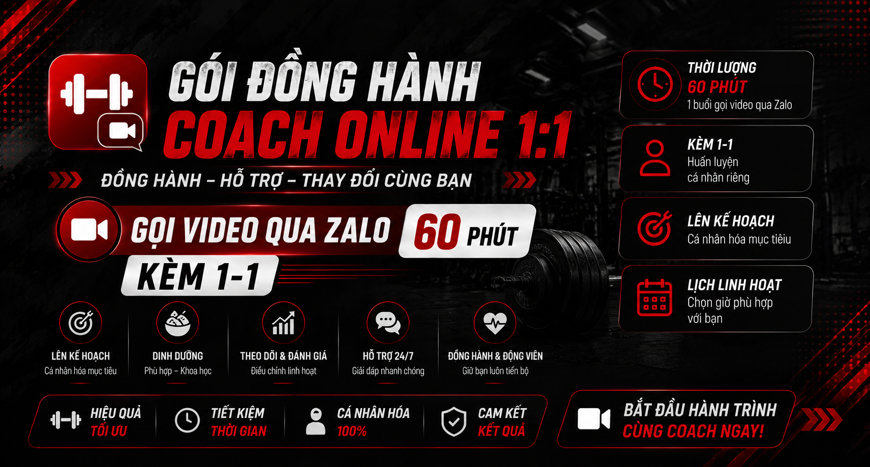 GÓI ĐỒNG HÀNH COACH ONLINE 1:1